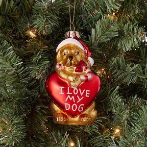 Macy's 2025-Pets Glass Dog Ornament (Holiday Lane)